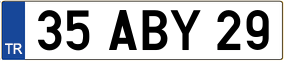 Trailer License Plate